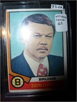 Don Cherry Boston Bruins Asst. Coach 1st Year Card