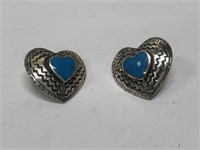 $120 Silver turquiose earrings