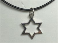 $120 Two silver pendants necklace