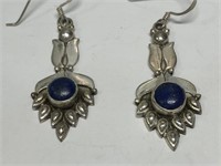 $160 silver lapis earrings
