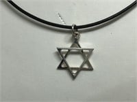 St. Sil.  star of david pendant