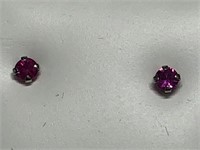 $120 14 kt gold genuine ruby Earrings