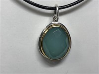 $160 St. Sil.  chaledony necklace