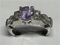 $160 St. Sil.  amethyst ring