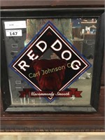 RED DOG ADVERTISING MIRROR