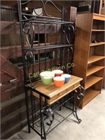WROUGHT IRON BAKERS RACK