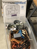TOTE W/FANS AND ELECTRICAL MISC