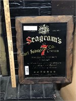 SEAGRAM'S 7 ADVERTISING MIRROR