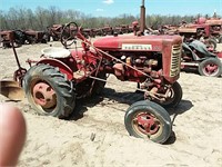 1957 Farmall 130 with fast hitch and 2 bottom plow