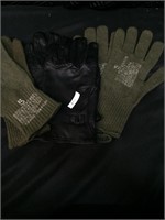 Vintage Military Gloves