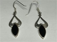 $120 St. Sil.  onyz earrings