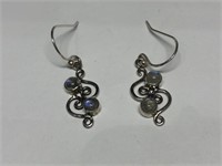$180 St. Sil.  moonstone earrings