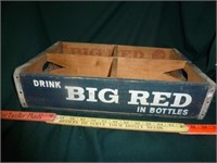 Vintage Big Red Soda Wood Crate - San Antonio TX