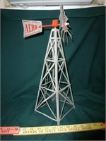 Aero Windmill - Miniature Galvanized Metal Model