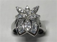 $100 St. Sil.  cz ring