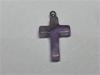 Genuine Amethyst cross pendants