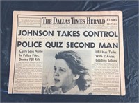 Kennedy Assassination Dallas Times Herald Sec. A