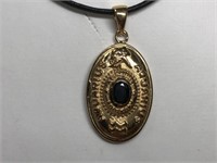 $200 Gold plated  St. Sil. Sapphire Necklace