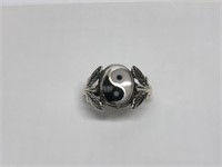 $100 St. Sil. Yin Yang ring