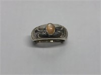 $100 St. Sil. Mother of Pearl Ring