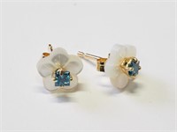 FREE 14K Blue Dia Earrings for Winners Over $1500