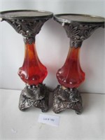 Pair of Antique Candle Holder