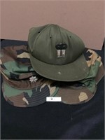 Lot 3 Vintage Military Caps