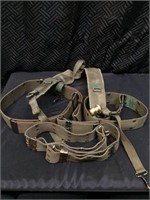 Vintage Military Lot Belts Assorted