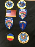 Lot 8 Vintage Military PATCHES