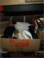 Box of shoes and handbags