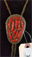Signed Yazzie Navajo Sterling Bolo