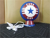 City Gas Globe Lamp-12"H