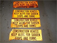 4 Construction Vehicle Keep Alert for Sudden Stops