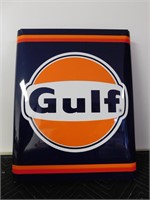 Gulf Sign(tin)-17"W x 21"H