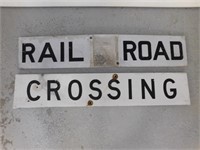 Authentic RR Crossing Sign-48"L x 9"W