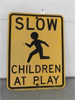 "Slow Children at Play" Sign-24"H x 18"W