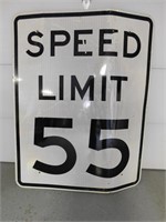 "Speed Limit 55" Sign-5'H x 4'W