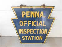 Penna. Official Inspection Station Wood Sign-
