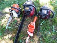 3-Chainsaws & Hedge Trimmer