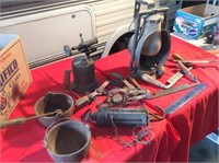 Antique Tool and Lantern Lot
