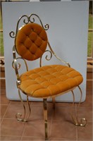 Vintage George & Koch Brass ornate dressing chair
