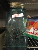 green glass Ball Jar (1 1/2 qt or 2 qt jar)