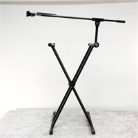 On Stage Keyboard Stand with K&M Mic Holder