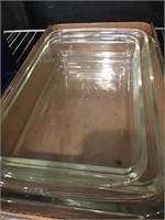 glass baking dishes (rectangular)