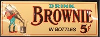 Brownie Drink Embossed Metal Sign
