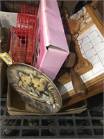 Bear Box, plate, calendar,wood items
