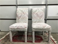 LOT 2 Dining Accent Gorgeous Pink Chairs