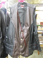 Hillside size L 60 leather vest