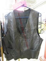 Size M leather vest