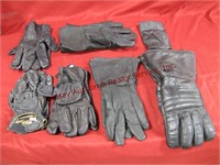 6 pairs USED leather gloves size 2XL